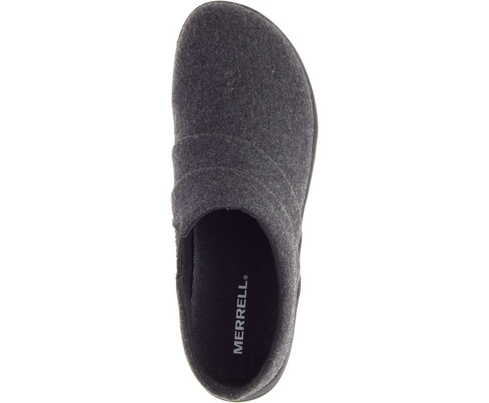 Merrell Slip Ons Black - Dassie Stitch Slide Wool - Womens 62NEQTDPG